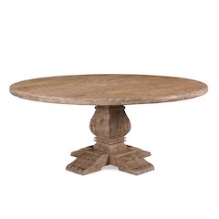 Pengrove 72" Round Dining Table in Antique Oak Finish