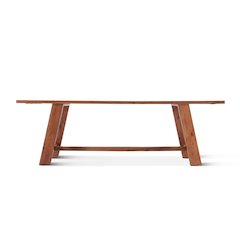 Stavanger 94" Dining Table in Cinnamon Brown Finish