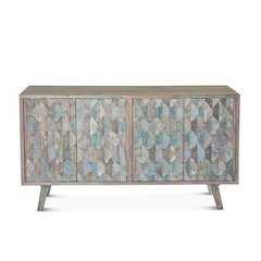 Cordoba 61" Sideboard in Reclaimed Wood with Vintage Teal Finish