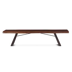 Nottingham 90" Bench with Walnut Finish