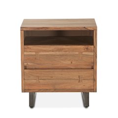 Glenwood Nightstand in Smoked Acacia