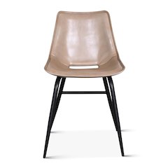 Brisbane Stanley Leather Dining Chair in Dusty Tan