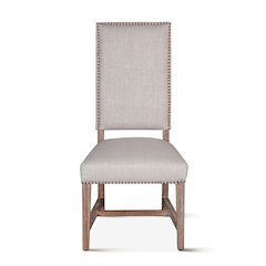 Dani High Back Formal Dining Chair in Stone