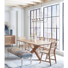 Stockholm 78" Dining Table in Weathered Acacia