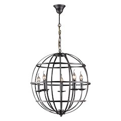Heritage Rustic Globe Pendant - Medium