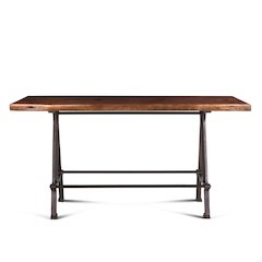 Artezia Gathering Table in Acacia with Walnut Finish
