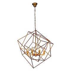Heritage Geometric Pendant with 8 Lights