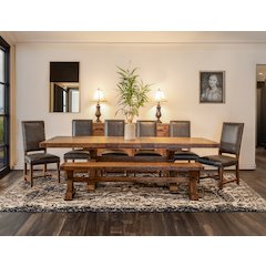 Aspen 100-144" Extension Table in Earth Finish