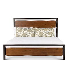 Glenwood Acacia Wood King Bed in Walnut Finish