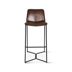 Brisbane Morgan Bar Chair in Hand Washed Chestnut