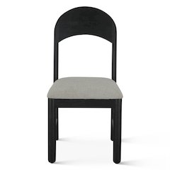 Bakio 18" Upholstered Dining Chair in Black