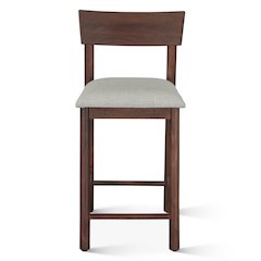 Hampton Upholstered Counter Chair in Walnut