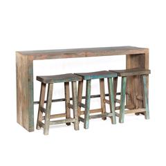 Cordoba 66" Gathering Table with 3 Stools