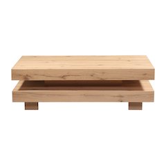 Alpine 55" Coffee Table in Distressed Oak
