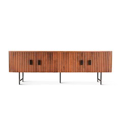Halden 67" Plasma Cabinet Pecan Brown