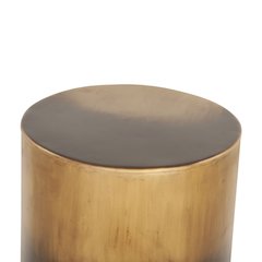 St. George 15" Side Table in Oxidized Brass