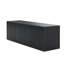 Trelisse Black 60 inch TV Stand with 3 doors