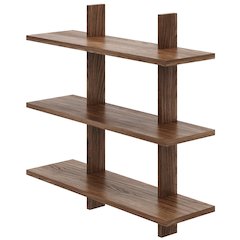 Modular wall shelving system