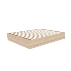 Milano Platform Bed Frame In Natural Blonde Oak