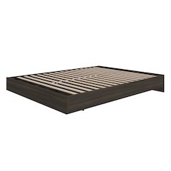 Platform Bed Frame, Full|Ebony