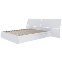 2-Piece Bedset With Bed Frame And Headboard, Queen|White