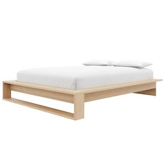 Lido Platform Bed with Slats Natural Blonde Oak Color