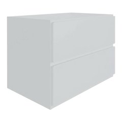 White Nightstand with One Drawer and Folding Door for Modern Bedroom Storage