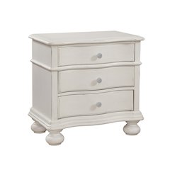 Rodanthe 3-Drawer Nightstand - Dove White