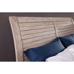 Aurora Sleigh 5/0 Headboard - Whitewash