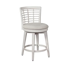 Beach Comber Counter Height Swivel Stool - Weathered White