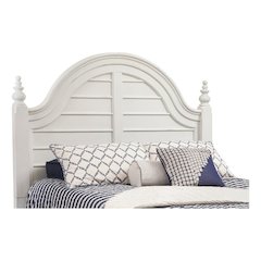 Rodanthe 6/6 Poster Headboard - Dove White