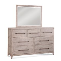 Aurora Dresser with Mirror - Whitewash