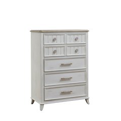 Beach Comber Chest - Weathered White - Sand Top