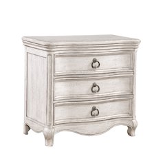 Genoa 3-Drawer Nightstand - Antique White