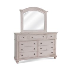 Sedona Dresser with Mirror - Cobblestone White