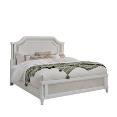 Switchgrass King Mansion Bed - White
