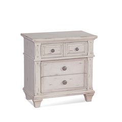 Sedona 3-Drawer Nightstand - Cobblestone White