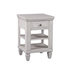 Salter Path 1-Drawer Nightstand - White with Grain