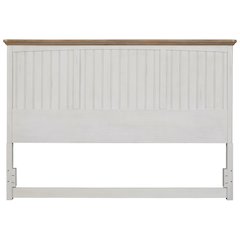 Beach Comber King Headboard - Weathered White - Sand Top