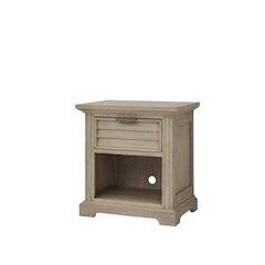 Heritage Coast 1-Drawer Night Stand With USB - Sea Oat