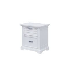 Heritage Coast 2-Drawer Night Stand With USB - Coastal White