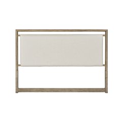 Arlington Queen Upholstered Panel Headboard - Nutmeg
