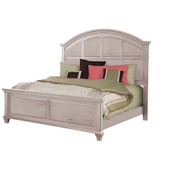Sedona King Bed - Cobblestone White