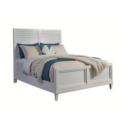 Dunescape Queen Panel Bed - White