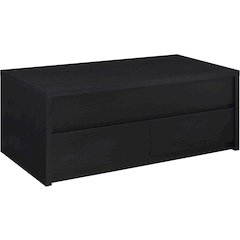 Knapp Lift Top Cocktail Coffee Table with Dual Drawers Black