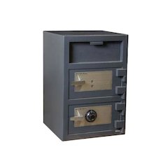 Double Door Depository Safe Gray