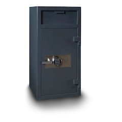 Depository Safe with inner locking department Gray