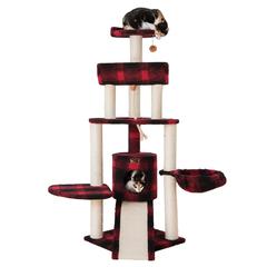 Classic Real Wood Cat Tree Four Levels