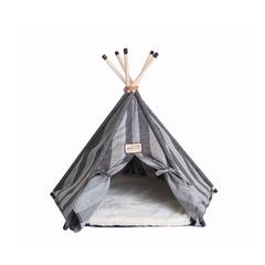 Cat Bed, Teepee Style With Striped Pattern