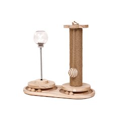 Interactive Scratch Post Activity Center -- The Ultimate Cat Playground